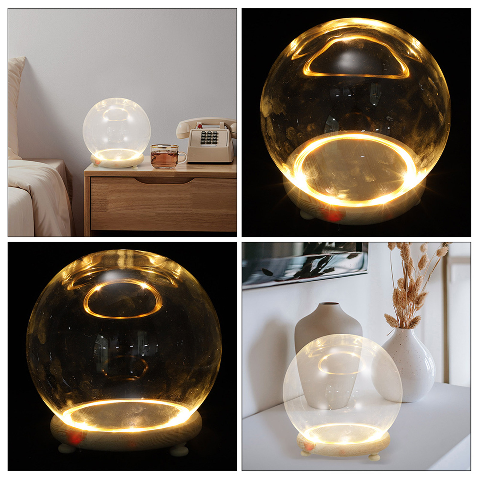 Стеклянный купол с деревянным  – обзор и цена Plastic Dome Clear