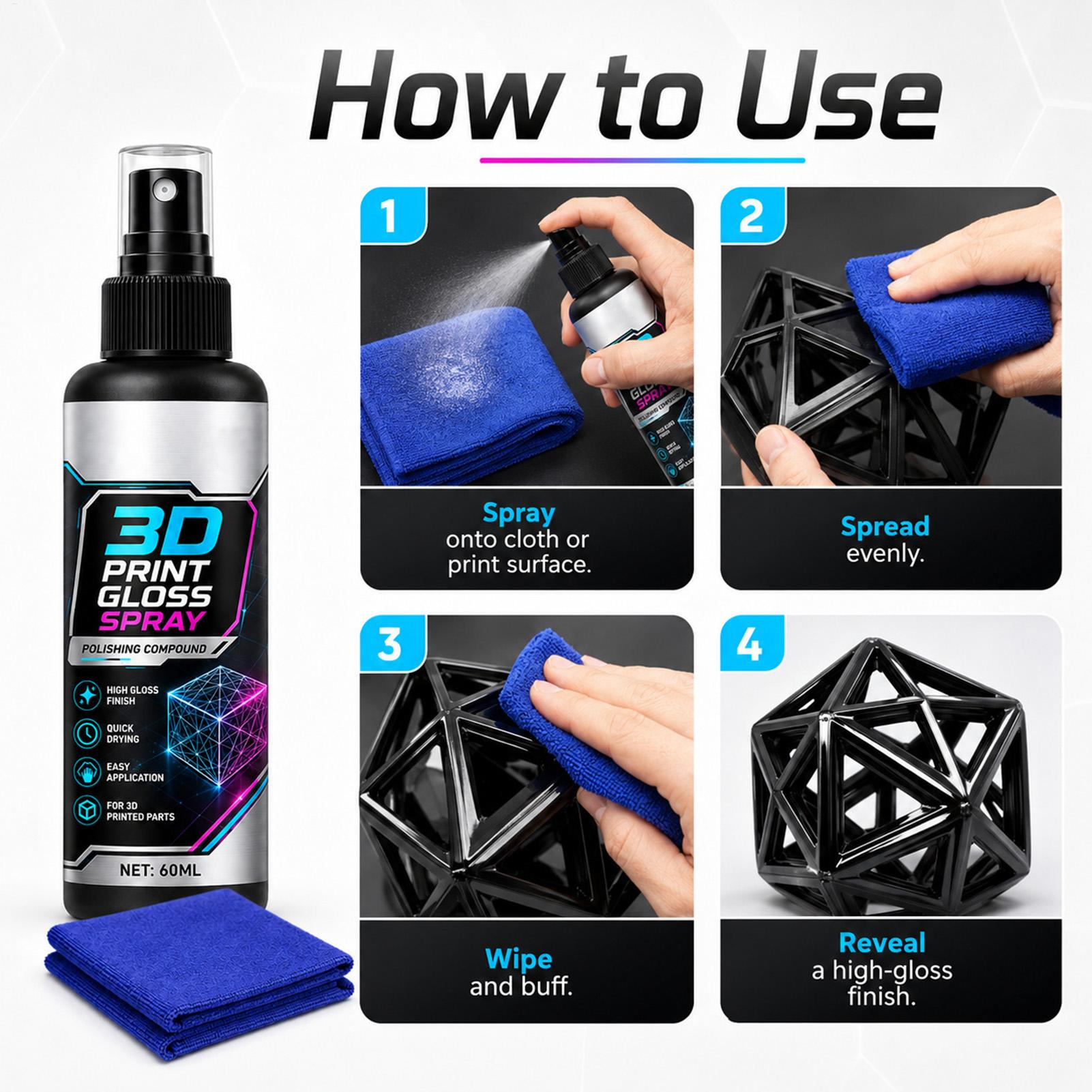 100 мл глянцевого спрея для 3D – обзор и цена Misting Bottle Fine