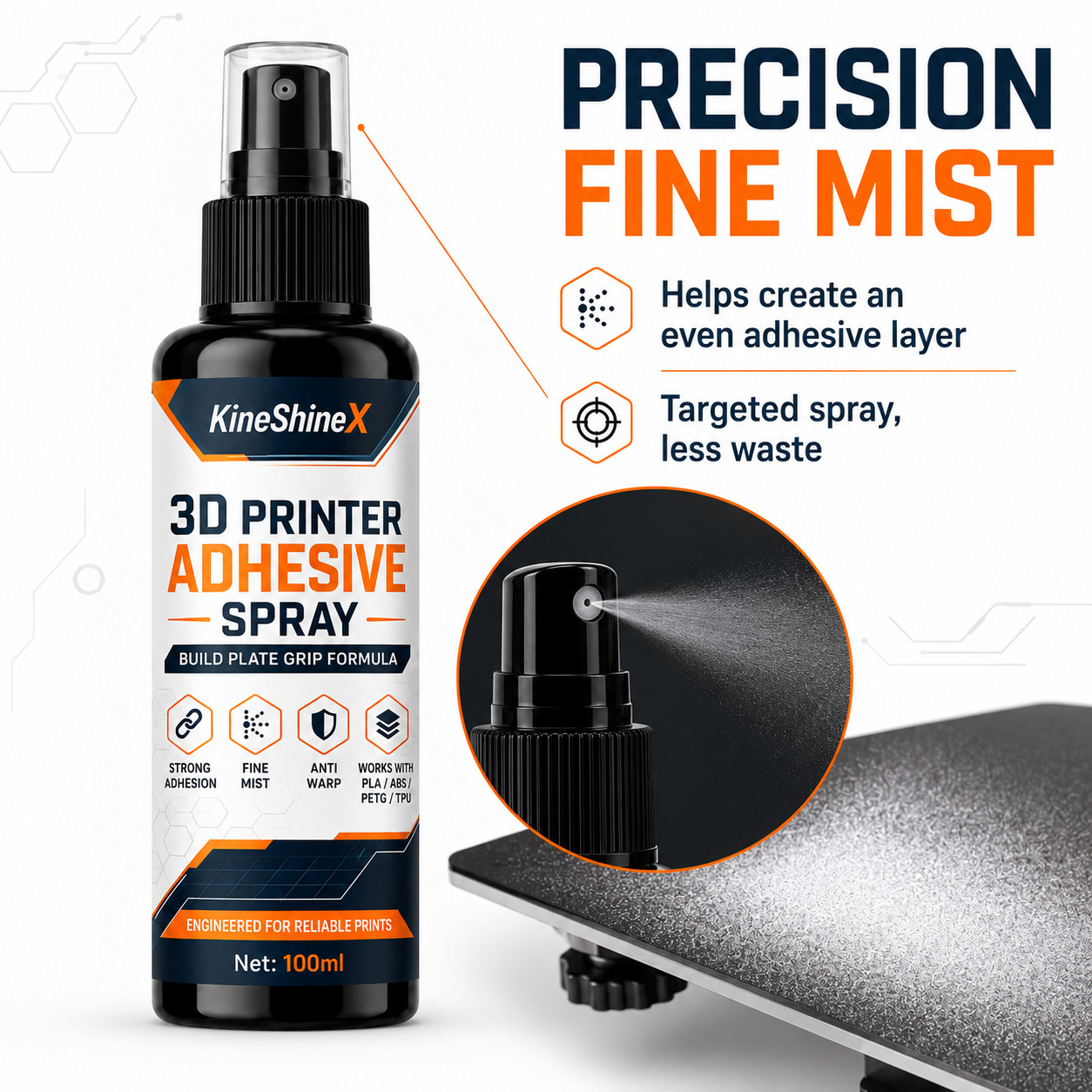 Клей-спрей для 3D-принтера 100 – обзор и цена Misting Bottle Fine